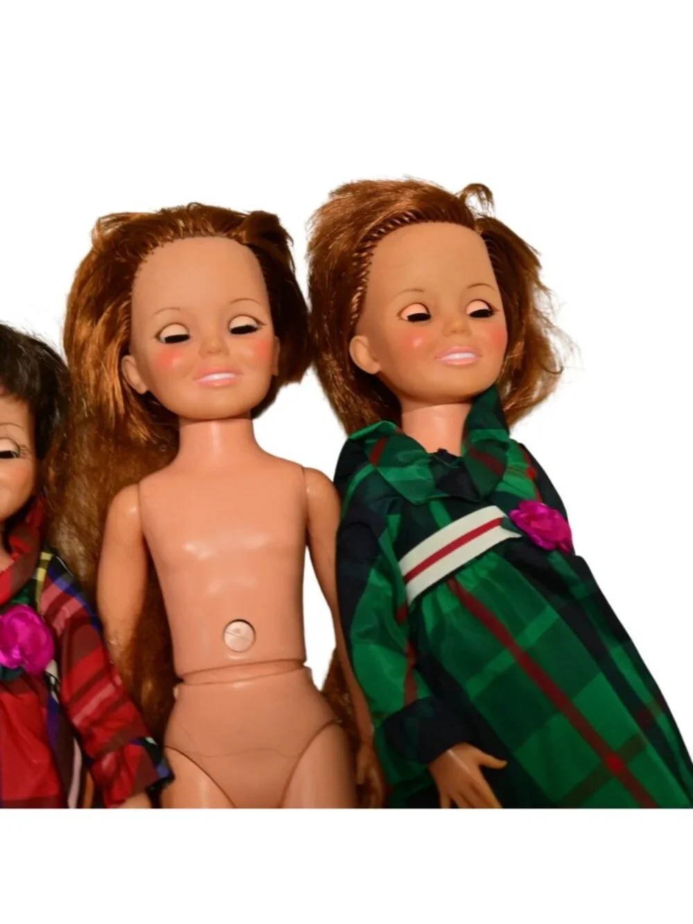 Ideal Vintage 1970s Crissy Doll Family Lot of 5 Growing Hair Sleepy Eyes